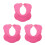 3Pièces Bonnet De Shampooing Rose Confortable Protection Oreilles 10