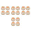 4Pièces Bébé En Bois Orange Rond Décor 5