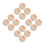 4Pièces Bébé En Bois Orange Rond Décor 9