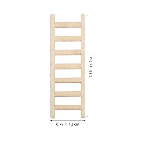 50Pièces Escalier En Bois Clair Pour Accessoire Maison De