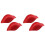 4Pcs Mens Bulge Pouch Pad Red Polyester Underwear 2