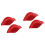 4Pcs Mens Bulge Pouch Pad Red Polyester Underwear 4
