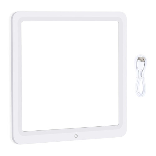 2Sets White Acrylic LED Video Recording Light Panel for Indoor Filming 1