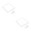 2Sets White Acrylic LED Video Recording Light Panel for Indoor Filming 6