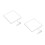 2Sets White Acrylic LED Video Recording Light Panel for Indoor Filming 8