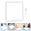 2Sets White Acrylic LED Video Recording Light Panel for Indoor Filming 11
