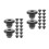 60Pièces Bouchons Huile Caoutchouc Noir Kit Réparation Auto 4