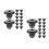60Pièces Bouchons Huile Caoutchouc Noir Kit Réparation Auto 10