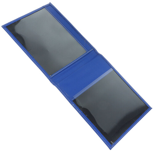 4Pcs Blue Disabled Certificate Organizer Pu+pvc Card Sleeves Protector 1