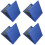 4Pcs Blue Disabled Certificate Organizer Pu+pvc Card Sleeves Protector 6