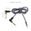 Right Angle Audio Adapter Cable 3.5mm to Dual 6.5mm Grey 3
