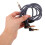 Right Angle Audio Adapter Cable 3.5mm to Dual 6.5mm Grey 4