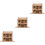 3Sets DIY 3D Restaurant Puzzle Speelgoed Lichtbruin Educatief 6