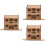 3Sets DIY 3D Restaurant Puzzle Speelgoed Lichtbruin Educatief 7