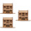 3Sets DIY 3D Restaurant Puzzle Speelgoed Lichtbruin Educatief 8