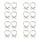 8Pcs Scratch-Resistant Brass Buddha Bead Counter Compact Prayer Tool 8