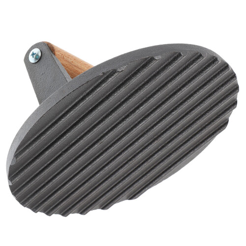 2Pcs Cast Iron Burger Press Round Grill Meat Press Non-Stick Surface 1