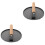 2Pcs Cast Iron Burger Press Round Grill Meat Press Non-Stick Surface 5