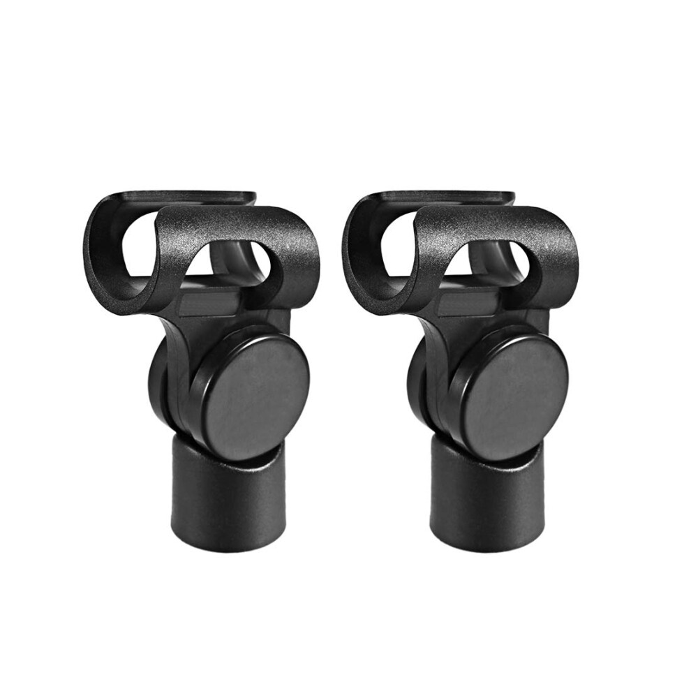 Sourcing Map 2Pcs Universal Microphone Mic Clip Holder For 17Mm Mic St