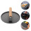 2Pcs Cast Iron Burger Press Round Grill Meat Press Non-Stick Surface 11
