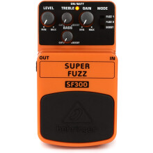 Behringer SF300 Super Fuzz Vintage Distortion Guitar Effects Pedal, 3-Mode Fuzz Face Style with Boost for Punk, Doom, Shoegaze & R
