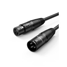 UGREEN XLR Cable 3.3FT, XLR Speaker Cable 3Pin Stereo Microphone Lead Male to Female Extender for Home Studio Power Amplifier Mixer Desk Professional