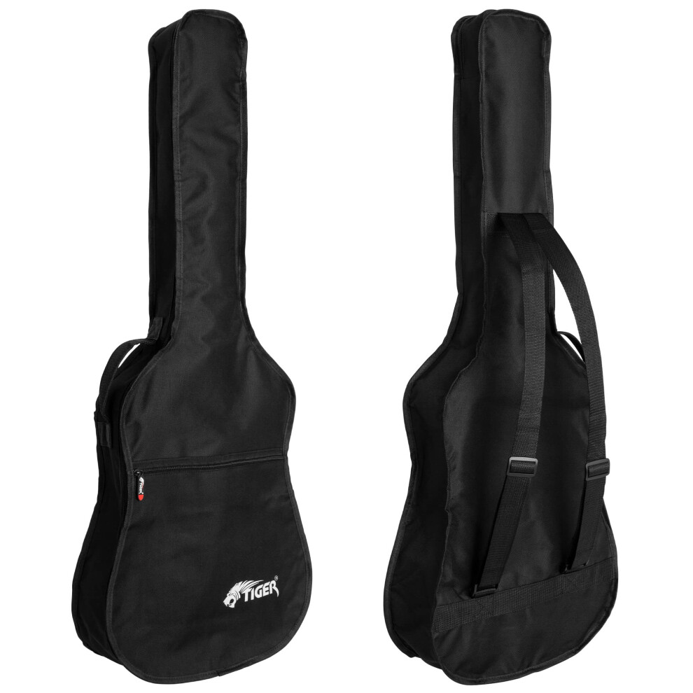 Tiger Acoustic Guitar Bag - Straps and Handle - 600D Nylon Case