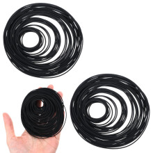 Classicseali 150pcs VCR Belt,Black Rubber Cassette Drive Belts, Record Player Belt Replacement 20-120mm, Repair Hybrid Flat Replacement CD Drives Bel