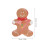 Gingerbread Man Serveringsbricka I Melamin För Jul 3