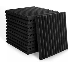 Fstop Labs Acoustic Foam 12 Pack Set, 1" X 12" X 12" Sound Proofing Panels, Acoustic Foam Panels for Recording Studio Office Home