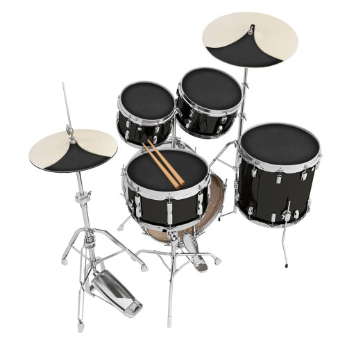 Drum Practice Pad, 10Pcs Drum Mutes Drum Silencer Drumming Practice Si