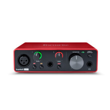 Focusrite Scarlett Solo 3rd Gen USB Audio Interface, The Guitarist, Vocalist, Podcaster Or Producer, Studio Quality Sound, Red