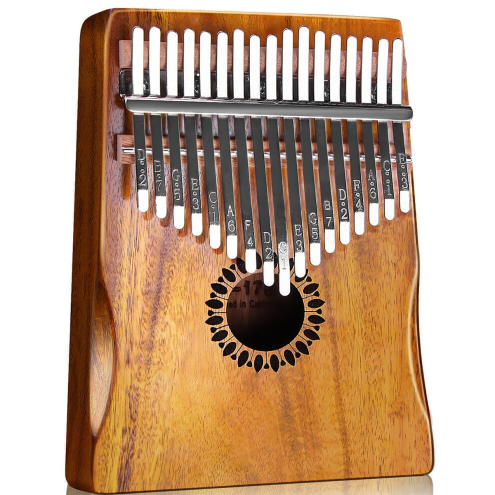 Newlam Kalimba Thumb Piano 17 Keys, Portable Marimbas Finger Piano Gif