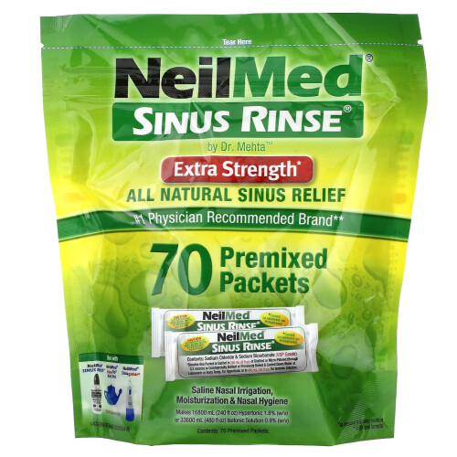 NeilMed, Risciacquo del Sinus, Potenza Extra, 70 Pacchetti Premiscelati 2
