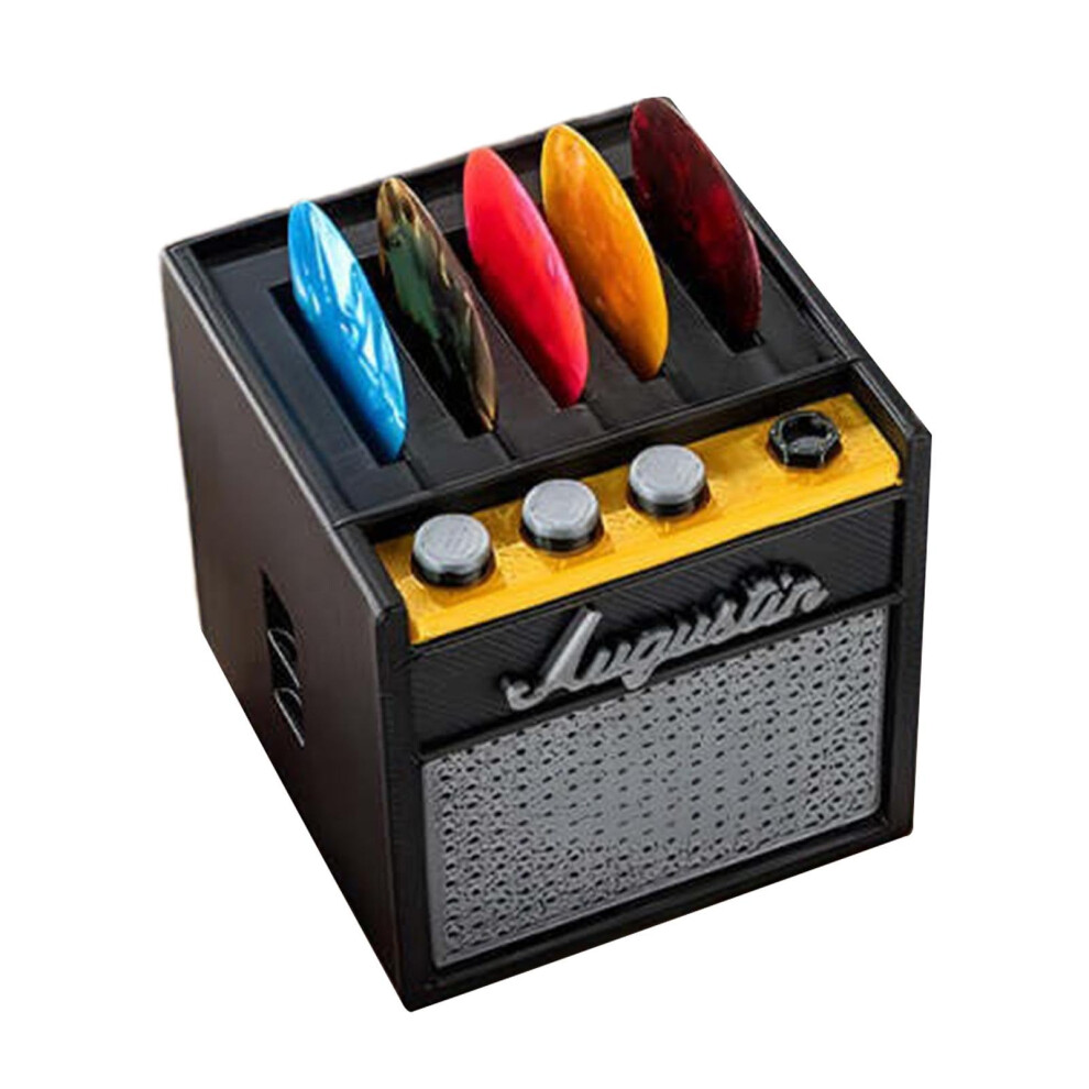 Yrtuop Guitar Pick Case, Amp Speaker Guitar Pick Holder, 5X5x5cm