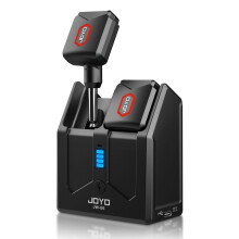 JOYO JW-06 5.8GHz Digital Wireless Guitar Transmitter and Receiver with Portable Charging Case 4 Signal Channels for Guitar, Bass, and Electric, Blac
