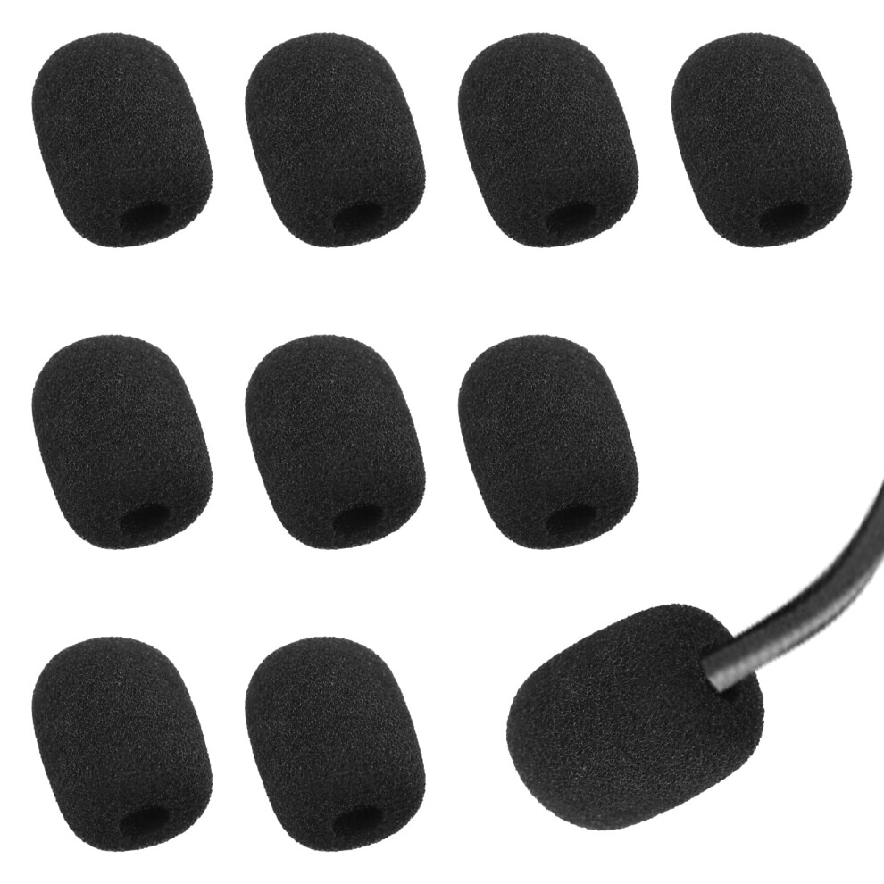 Szcxdkj 10 Packs Headset Microphone Foam Cover, Foam Microphone Windscreen Mic
