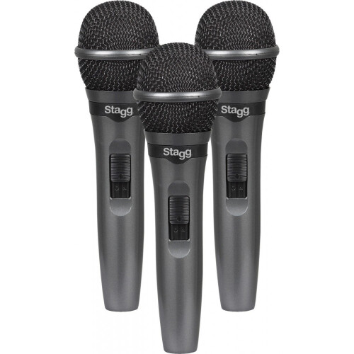 Stagg Live Stage Dynamic Microphone (Set of 3)