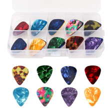 kuou Guitar Picks, 20 Pcs Guitar Plectrums Celluloid Pick for Acoustic