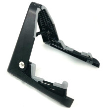RockJam AGS-02 Martin Smith Portable Folding for Classical/Acoustic and Electric Guitars Stands, Black