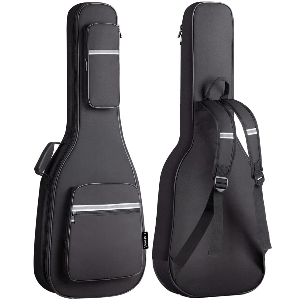 Cahaya Electric Guitar Gig Bag Padded With 12 Mm Padded With Reflectiv