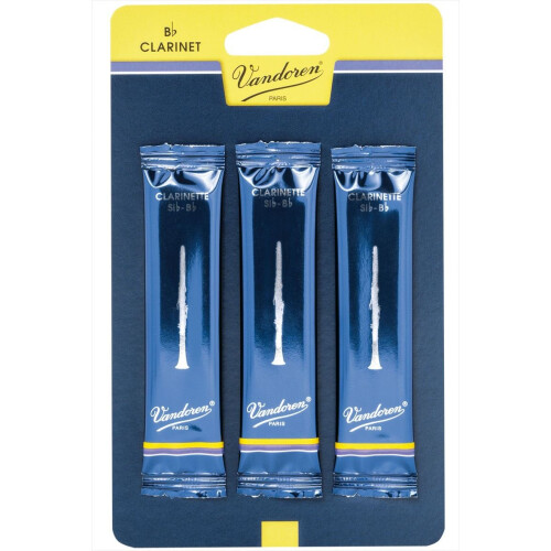 VANDOREN Reeds Clarinet Bb 3 Traditional (3 Pack)