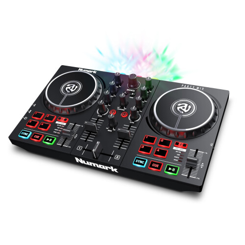Numark Numark Party Mix II DJ Controller with Lights, 2 Decks, Mixer, Audio I