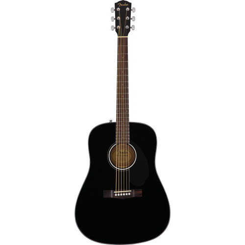Fender Fender CD-60S Dreadnought Beginner Acoustic Guitar, Solid Top, Black