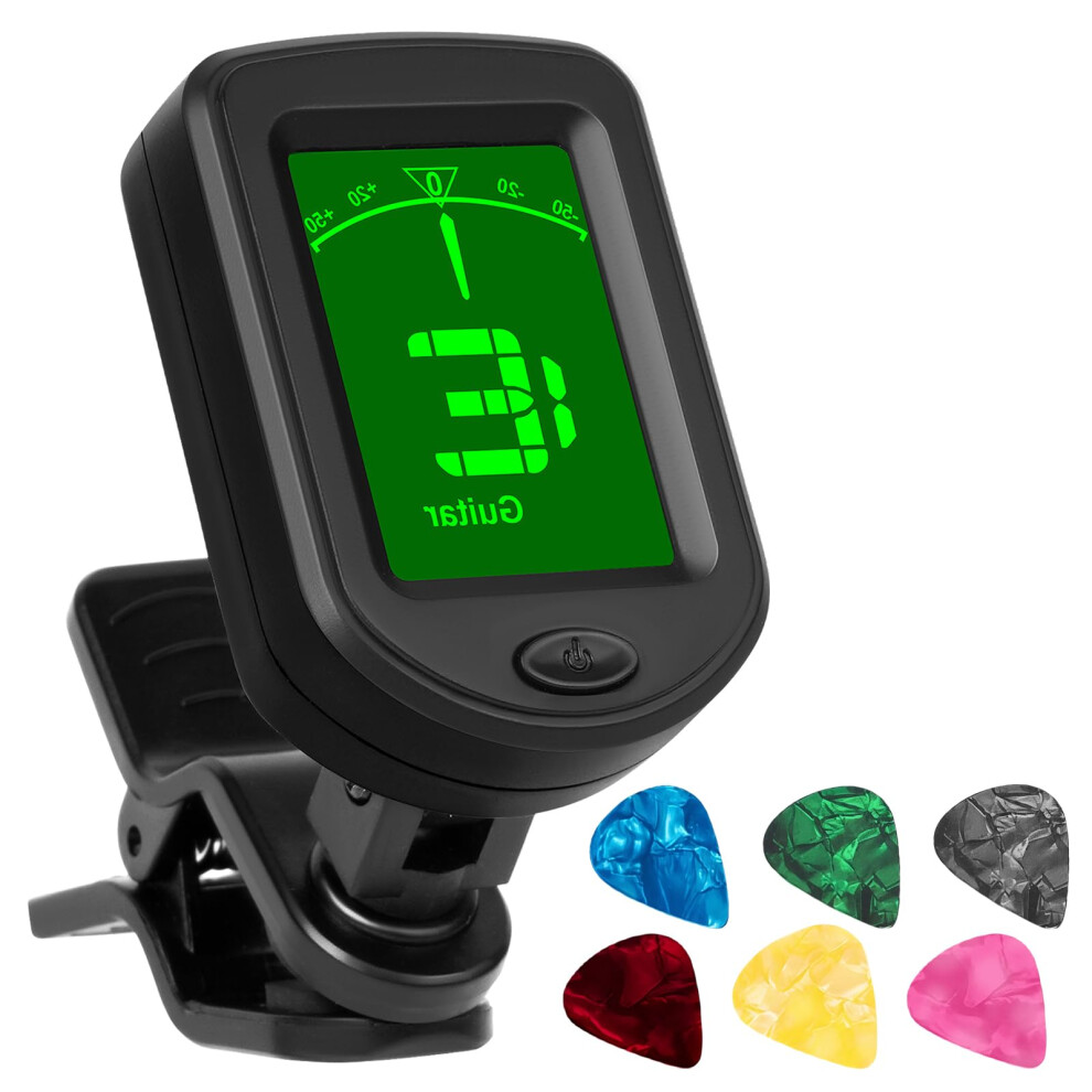 Amfun Guitar Tuner Clip On, Digital Tuners Of Guitar Accessories With