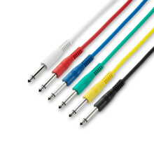 Adam Hall Cables 3 Star IPP 0120 Set Patch Cable Set | Adam Hall Jack TS | 1.2 m