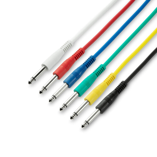 Adam Hall Cables 3 Star IPP 0120 Set Patch Cable Set | Adam Hall Jack TS | 1.2 m