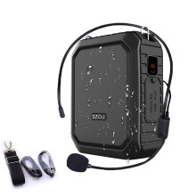 Portable Voice Amplifier, SHIDU Personal Voice Amplifier 18W with Wired Microphone Headset Waterproof Bluetooth Speaker Rechargeable PA System for Ou