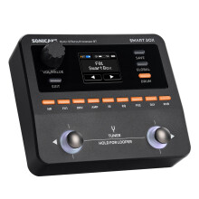SONICAKE Smart Box Multi-Effects Processor for Guitar Bass 130+ Effects, NAM/IR Support, Looper, Built-in Tuner/Metronome, USB Audio Interface, Stere