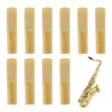 10PCS Alto Saxophone Reeds, 1.5 Strength Professional Alto Sax Reeds Thinner Tip Clarinet Reed Powerful Tone Easy Play for Beginners Students Educato